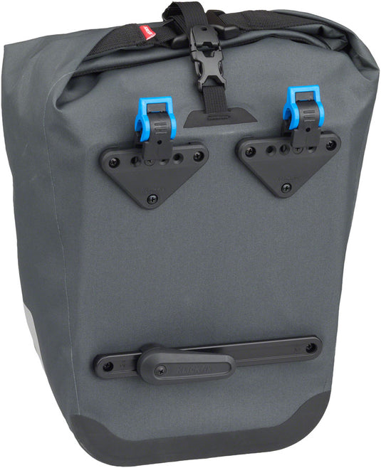 Salsa EXP Series Agave Pannier - 12.5L, Roll-Top, Gray, Each