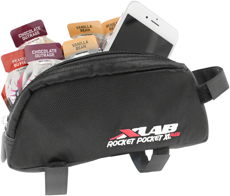 Load image into Gallery viewer, XLAB Rocket Pocket XL Plus Top Tube Bag Black
