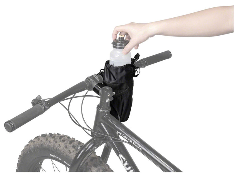 Load image into Gallery viewer, Topeak FreeLoader Stem Mount Bag 1L Black Nylon EVA Adjustable Headtube Strap
