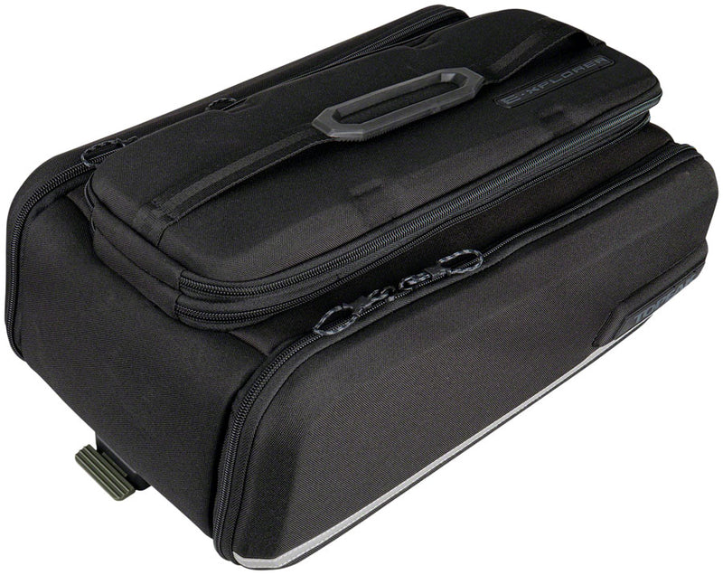 Load image into Gallery viewer, Topeak E-Xplorer Trunk Bag - With MTX QuickTrack 2 Mount - 26L, Black
