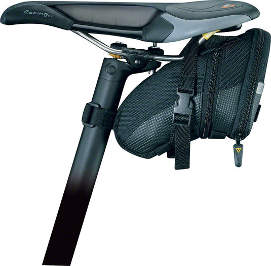 Topeak Aero Wedge Seat Bag - Strap-on, Medium, Black