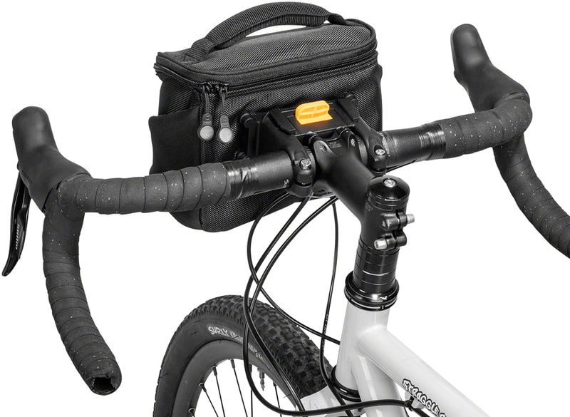 Load image into Gallery viewer, Topeak Compact Handlebar Bag Fanny Pack Includes Fixer 8 Rain Cover Black
