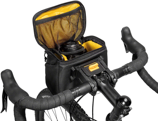 Topeak Compact Handlebar Bag Fanny Pack Includes Fixer 8 Rain Cover Black