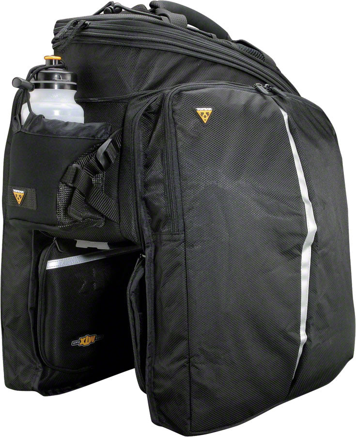 Load image into Gallery viewer, Topeak MTX TrunkBag DXP Rack Bag with Expandable Panniers: 22.6 Liter, Black
