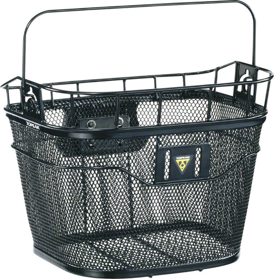 Topeak Front Basket with Fixer 3 Handlebar Bracket: Black