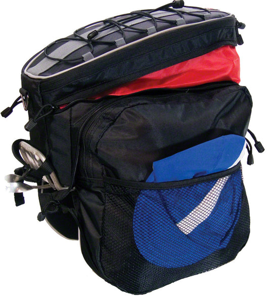 Banjo Brothers Expanding Rack Top Pannier Bag - Black