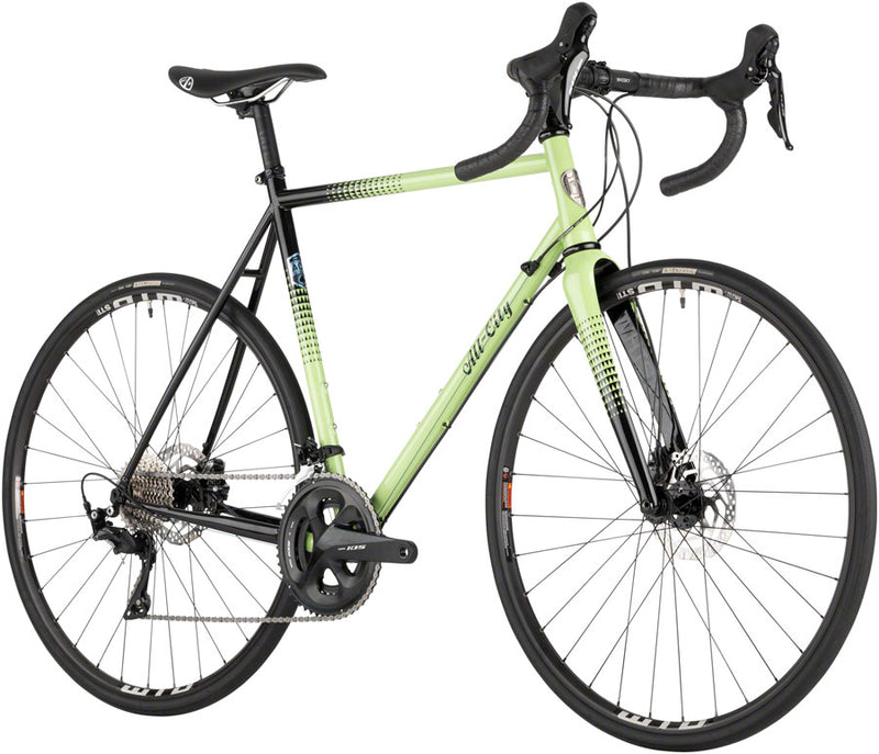 Load image into Gallery viewer, All-City Zig Zag Bike - 700c, Steel, 105, Honeydew Bling, 49cm
