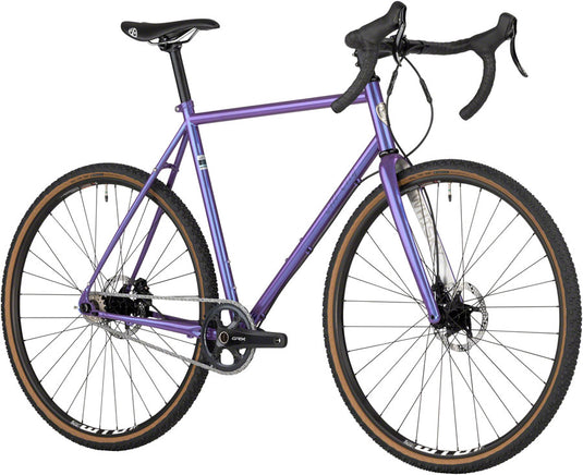 All-City Super Professional Drop Bar Single Speed Bike - 700c, Steel, Hollywood Violet, 43cm