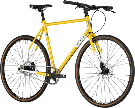 All-City Super Professional Flat Bar Single Speed Bike - 700c, Steel, Lemon Dab, 61cm