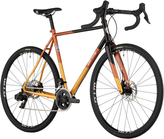 All-City Cosmic Stallion Bike - 700c, Steel, Rival AXS Wide, Black/Brick/Bronze, 49cm