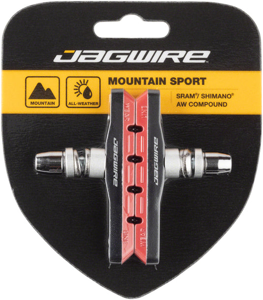 Jagwire-Mountain-Sport-Threaded-Brake-Shoe-Threaded-Post-Mountain-Bike-BR0045-Bicycle-Brake-Pads