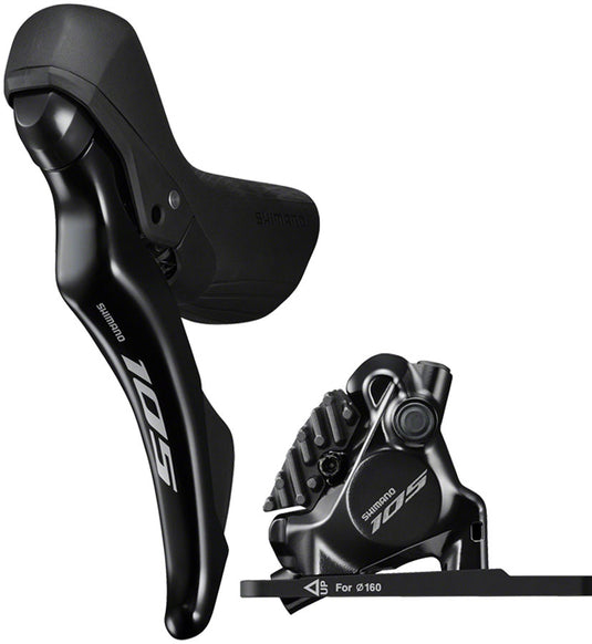 Shimano-105-ST-R7120-Shift-Brake-Lever-with-BR-R7170-Disc-Brake-Caliper-Hydraulic-Brake-Shift-Lever-Drop-Bar-Road-Bike-Time-Trial-Triathlon-Bike-Track-Bike-Road-Bike-Single-Speed-Fixie-HBSL0235