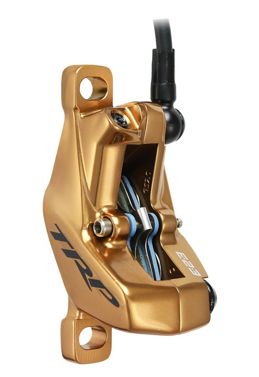 TRP DH-R EVO HD-M846 Disc Brake and Lever - Rear, Hydraulic, Post Mount, Gold