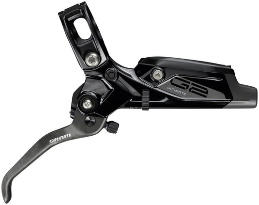 SRAM G2 Ultimate Disc Brake and Lever - Front, Hydraulic, Post Mount, Carbon Lever, Titanium Hardware, Gloss Black, A2