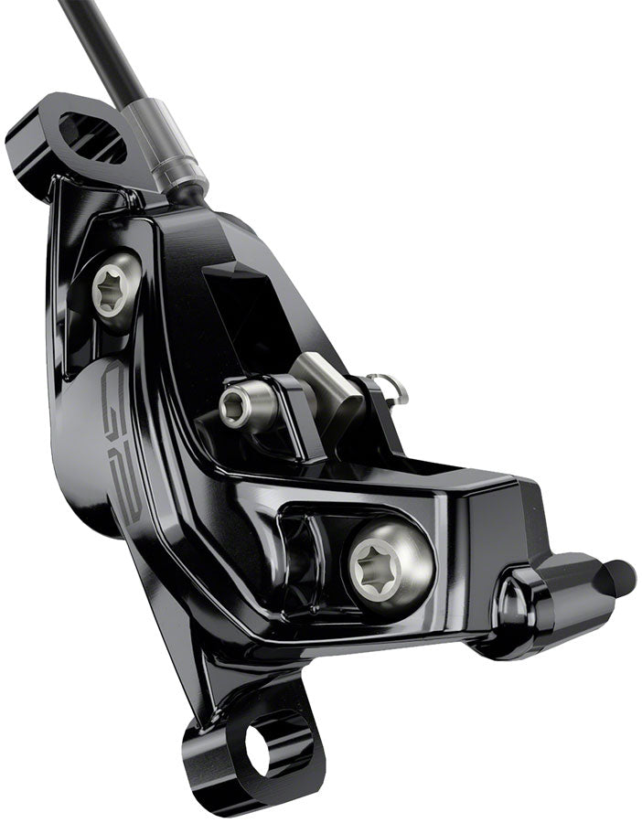 Load image into Gallery viewer, SRAM G2 Ultimate Disc Brake and Lever - Front, Hydraulic, Post Mount, Carbon Lever, Titanium Hardware, Gloss Black, A2
