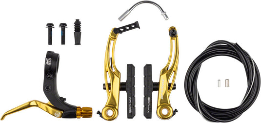 Promax-P-1-Click-V-Point-Brake-&-Lever-Set-Linear-Pull-Brake-Set-BMX-Bike-LPBS0025