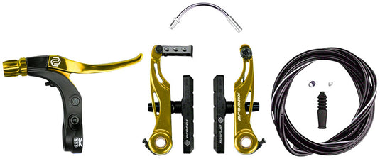 Promax-P-1-Click-V-Point-Brake-&-Lever-Set-Linear-Pull-Brake-Set-BMX-Bike-LPBS0030