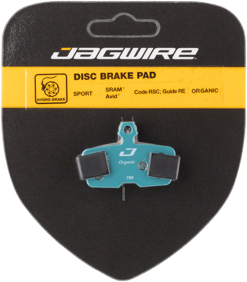 Load image into Gallery viewer, Pack of 2 Jagwire Sport Organic Disc Brake Pads for SRAM Code RSC, R, Guide RE
