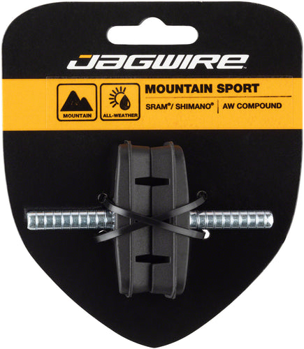 Jagwire-Mountain-Sport-Smooth-Brake-Shoe-Non-Threaded-Post-Mountain-Bike-BR1439-Bicycle-Brake-Pads