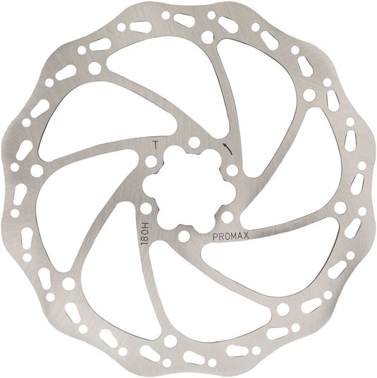 Promax Sport S1 Disc Brake Rotor - 180mm, 6-Bolt, Silver