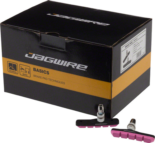 Jagwire-Mountain-Sport-Threaded-Brake-Shoe-Threaded-Post-Mountain-Bike-BR1592-Bicycle-Brake-Pads