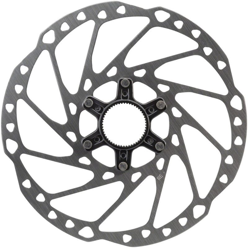 Load image into Gallery viewer, Shimano SM-RT64-L Disc Brake Rotor with External Lockring - 203mm, Center Lock, Silver
