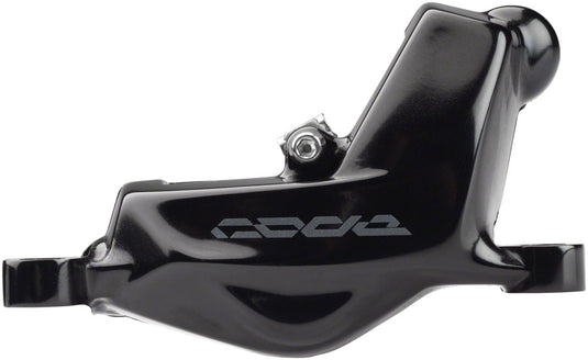 SRAM Code Silver Stealth Disc Brake Caliper Assembly - Front/Rear, Post Mount, 4-Piston, Black, C1