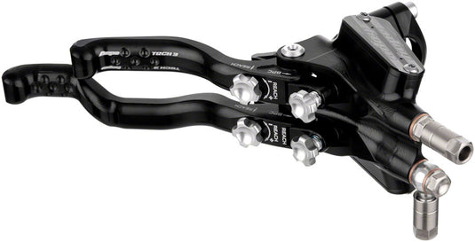 Hope Tech 3 V4 Duo Disc Brake and Lever - Right Hand, Front and Rear, Hydraulic, Post Mount, Black