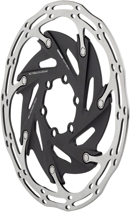 Load image into Gallery viewer, SRAM CenterLine XR Disc Brake Rotor - 140mm, 6-Bolt, Silver/Black
