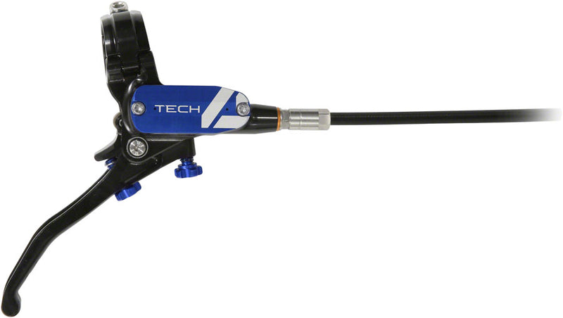 Load image into Gallery viewer, Hope Tech 4 E4 Disc Brake and Lever Set - Rear, Hydraulic, Post Mount, Blue
