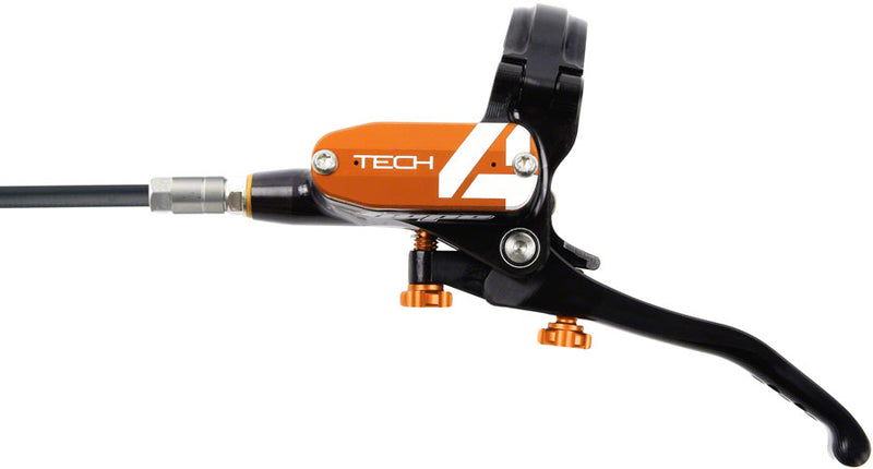 Load image into Gallery viewer, Hope Tech 4 E4 Disc Brake and Lever Set - Front, Hydraulic, Post Mount, Orange
