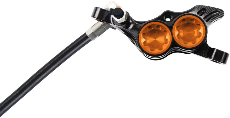 Load image into Gallery viewer, Hope Tech 4 E4 Disc Brake and Lever Set - Rear, Hydraulic, Post Mount, Orange
