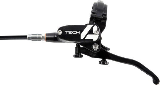 Hope Tech 4 E4 Disc Brake and Lever Set - Rear, Hydraulic, Post Mount, Black