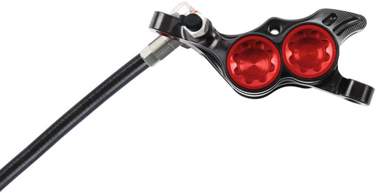 Hope Tech 4 E4 Disc Brake and Lever Set - Front, Hydraulic, Post Mount, Red