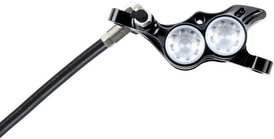 Hope Tech 4 E4 Disc Brake and Lever Set - Front, Hydraulic, Post Mount, Silver