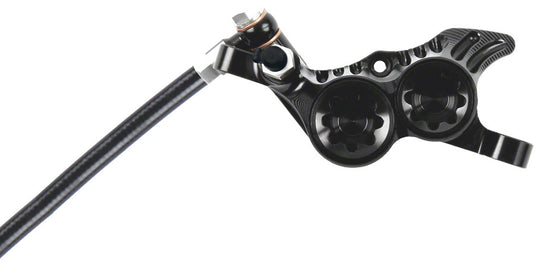 Hope Tech 4 V4 Disc Brake and Lever Set - Rear, Hydraulic, Post Mount, Black