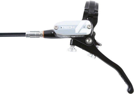 Hope Tech 4 V4 Disc Brake and Lever Set - Front, Hydraulic, Post Mount, Silver