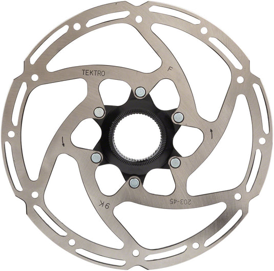 2 Pack Tektro TR180-45 Disc Brake Rotor - 180mm, Center-Lock, 2.3mm Thickness