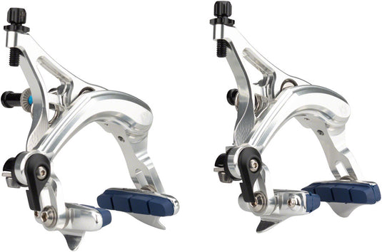 Velo Orange Grand Cru Long Reach Brake Set - Front and Rear, Dual Pivot, Silver