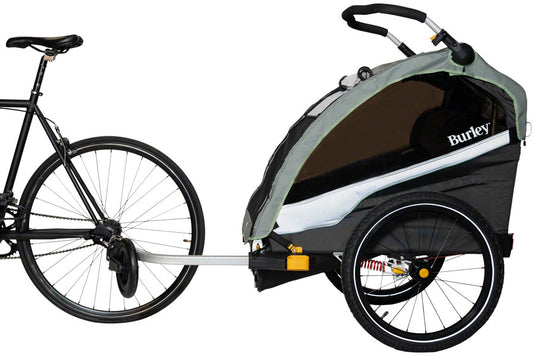 Burley D'Lite X Child Trailer - Double, Sage Green