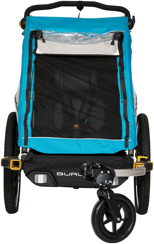 Burley D'Lite X Child Trailer - Single, Aqua, w/ Suspension + Reclining Seat