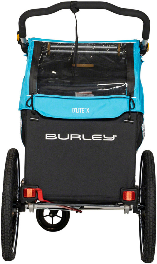 Burley D'Lite X Child Trailer - Single, Aqua, w/ Suspension + Reclining Seat