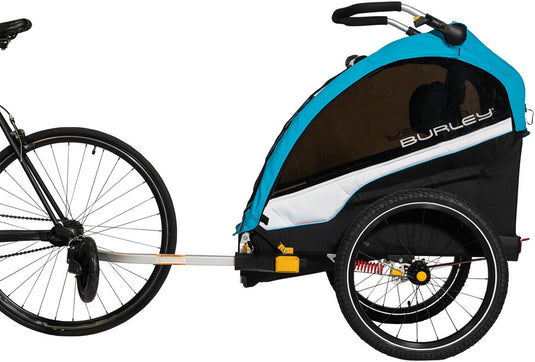 Burley D'Lite X Child Trailer - Single, Aqua, w/ Suspension + Reclining Seat