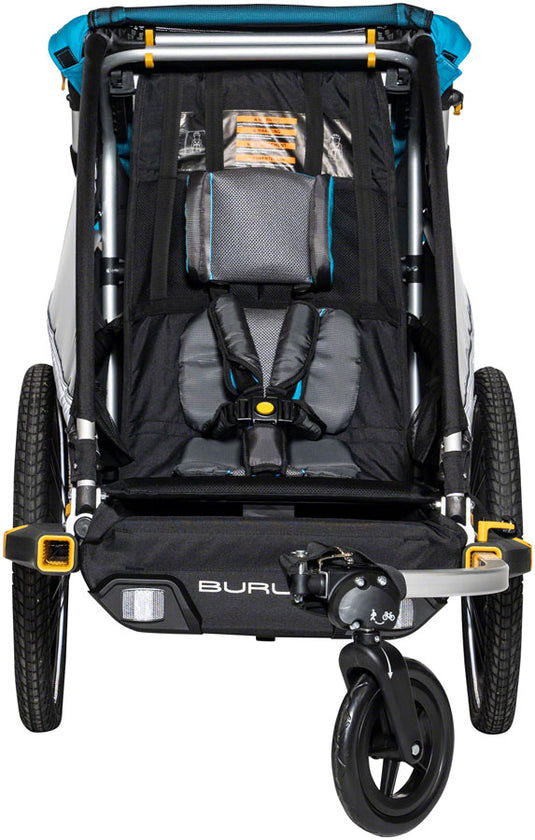 Burley D'Lite X Child Trailer - Single, Aqua, w/ Suspension + Reclining Seat