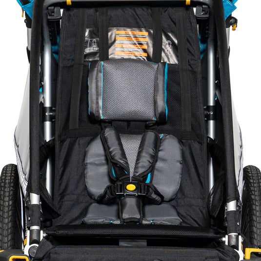 Burley D'Lite X Child Trailer - Single, Aqua, w/ Suspension + Reclining Seat