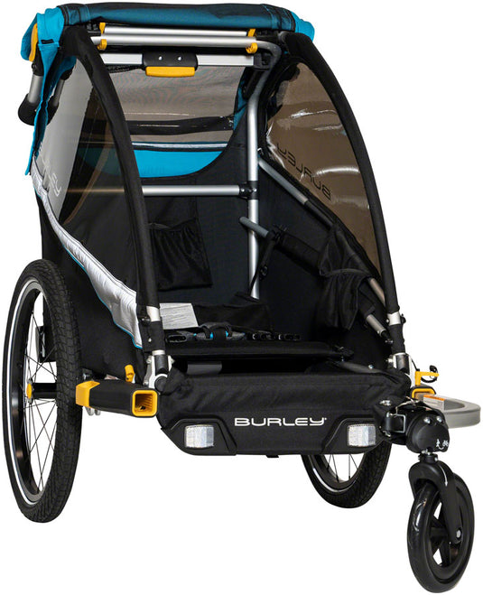 Burley D'Lite X Child Trailer - Single, Aqua, w/ Suspension + Reclining Seat