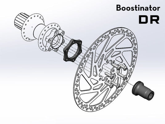 Wolf Tooth and Lindarets Boostinator, Rear, IndustryNine Torch Compatible