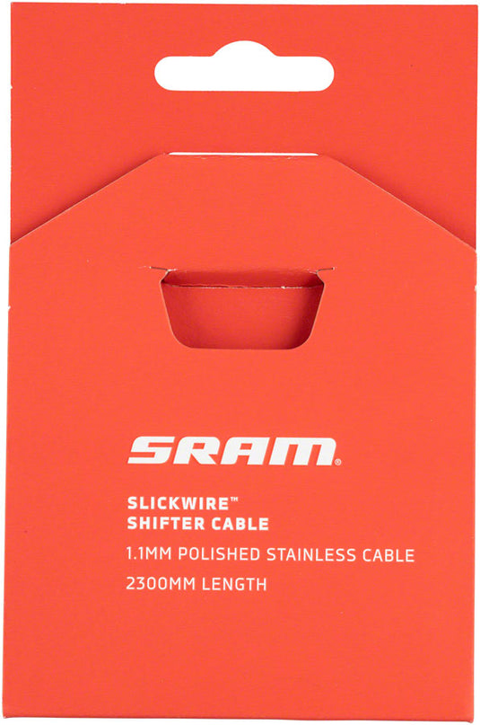 SRAM SlickWire Shift Cable - 1.1mm, 2300mm Length, Silver