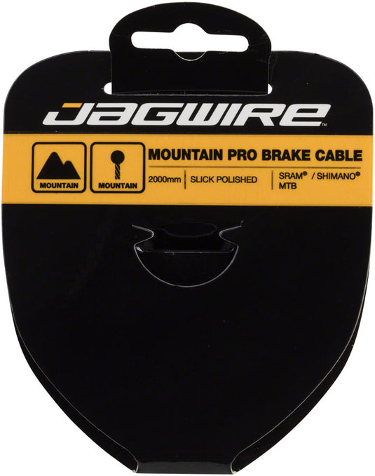 Pack of 2 Jagwire Pro Brake Cable 1.5x2000mm Pro Polished Slick Stainless