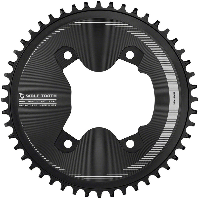 Load image into Gallery viewer, Wolf-Tooth-110-Asymmetrical-BCD-Aero-Chainrings-for-12-Speed-Shimano-GRX-800-Series-Chainrings-CNRG1986
